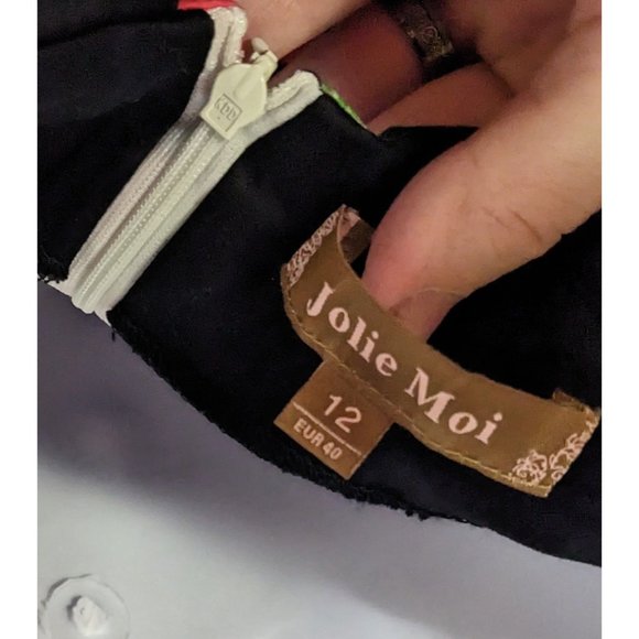 Jolie Moi Cherry Pinup Rockabilly Halter Dress - Picture 5 of 13